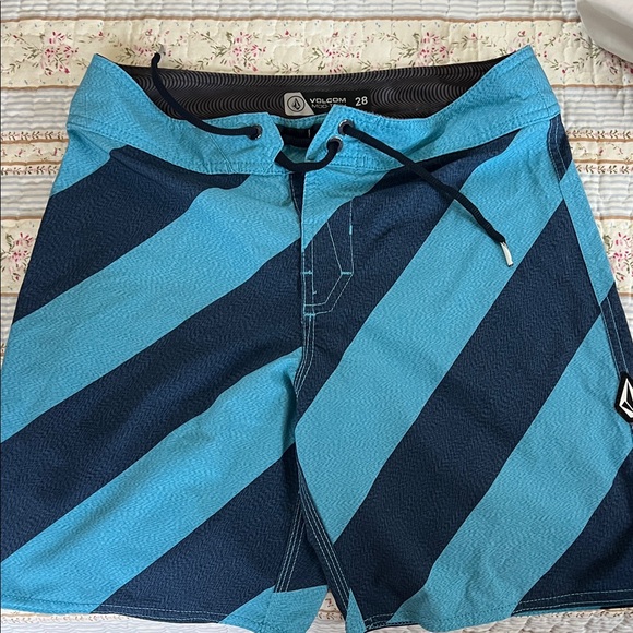 Volcom Other - Volcom Kids Aqua and Navy Swim Trunks